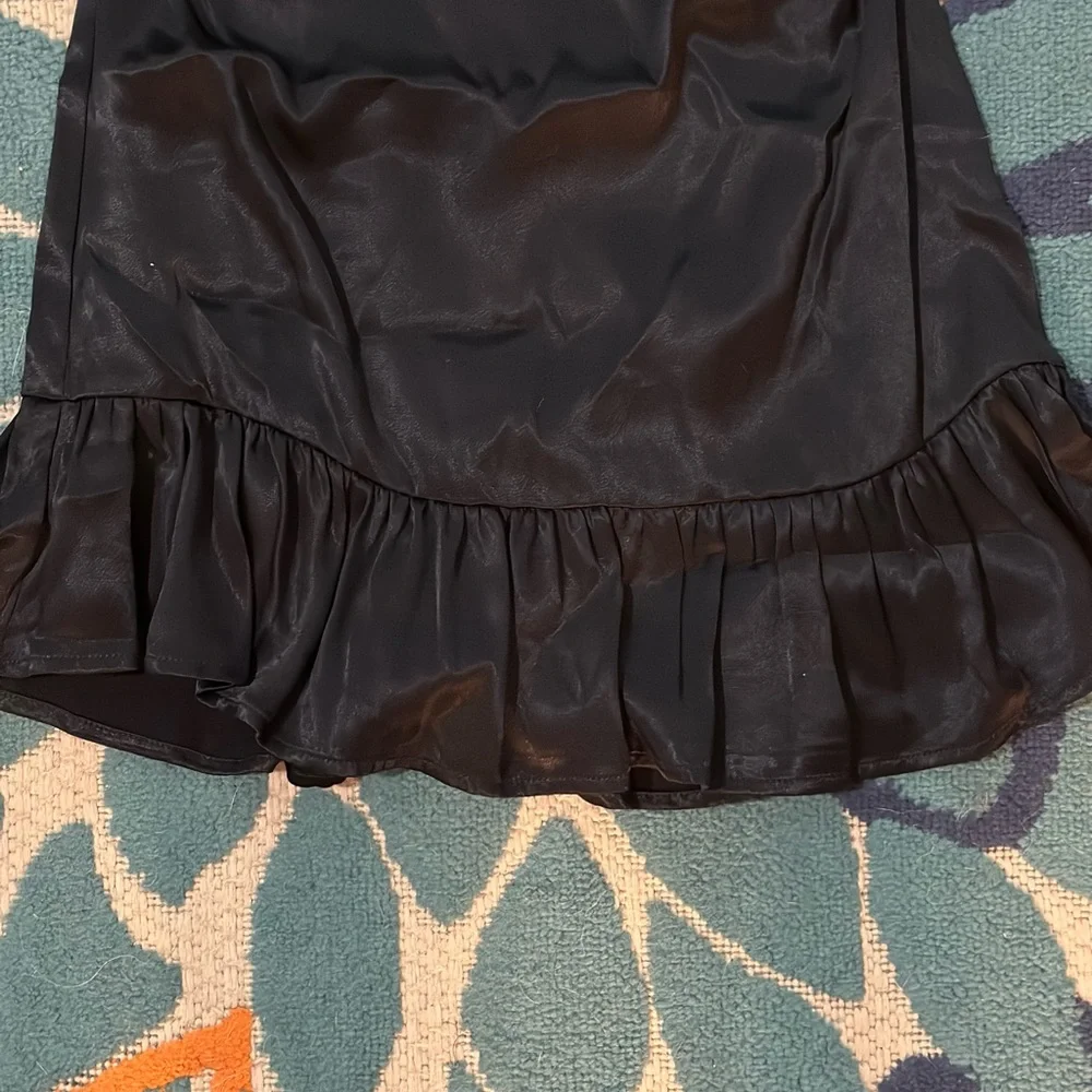 Anthropologie ruffled satin mini dress - Picture 8 of 10